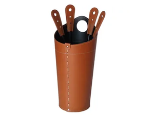 NILAR - Bonded leather Fire tools _ limac design firestyle